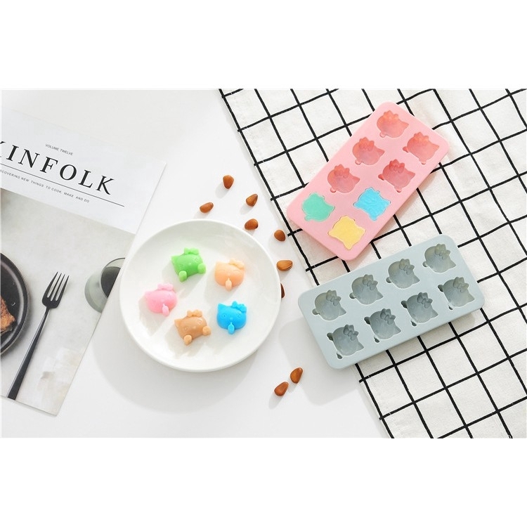 แม่พิมพ์ซิลิโคน แมว ุ6 ช่องเล็ก