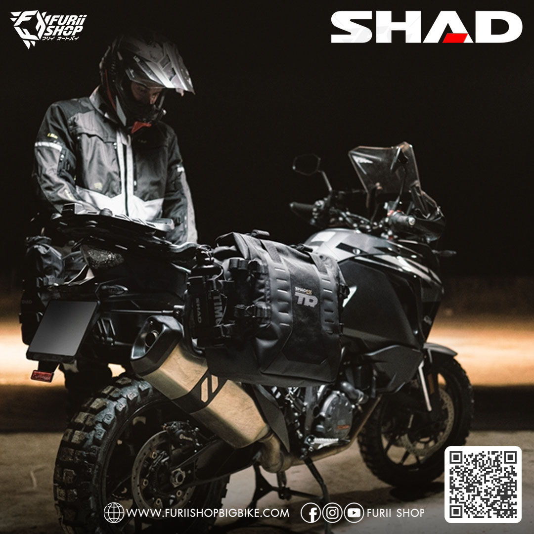 กระเป๋าข้าง SHAD TR40 Saddle bags (ขนาด 40 ลิตร) พร้อมแร็ค (สามารถยึดกับ 4P System เท่านั้น)