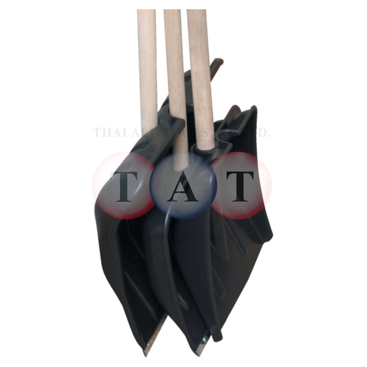 Rutland.310x345x850mm SNOW SHOVEL WOODEN HANDLE