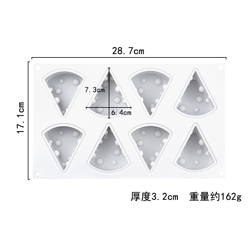 แม่พิพม์ซิลิโคน พิมพ์ซีสเค้ก 8 ช่อง