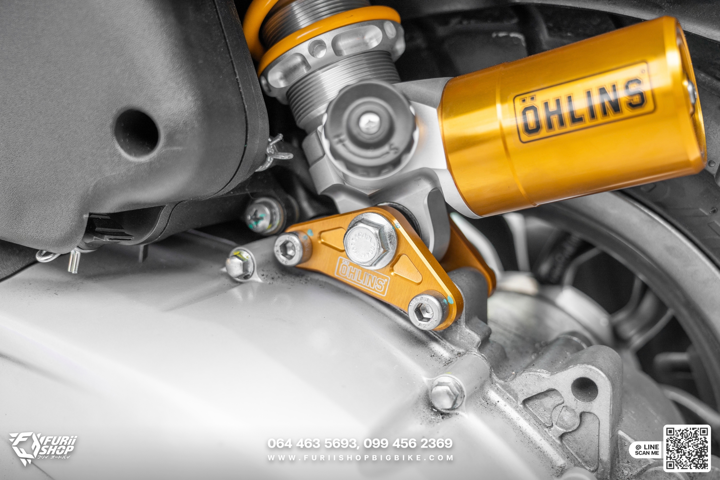 โช้คหลังมอเตอร์ไซค์ Ohlins PI302 for Vespa LX125 & S125