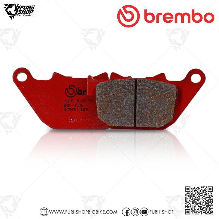 ผ้าเบรก Brembo (07HD14SP) : for HARLEY DAVIDSON