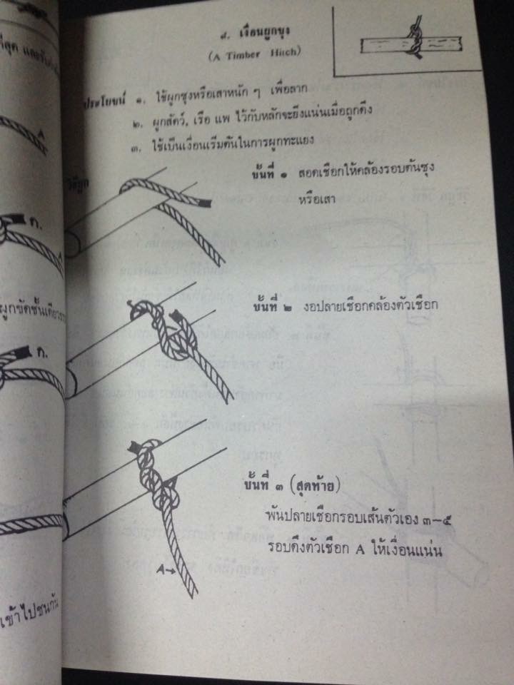 เงื่อนเชือก ลูกเสือ ตรี, โท, เอกและลูกเสือสำรอง เรียนด้วยตัวเอง
