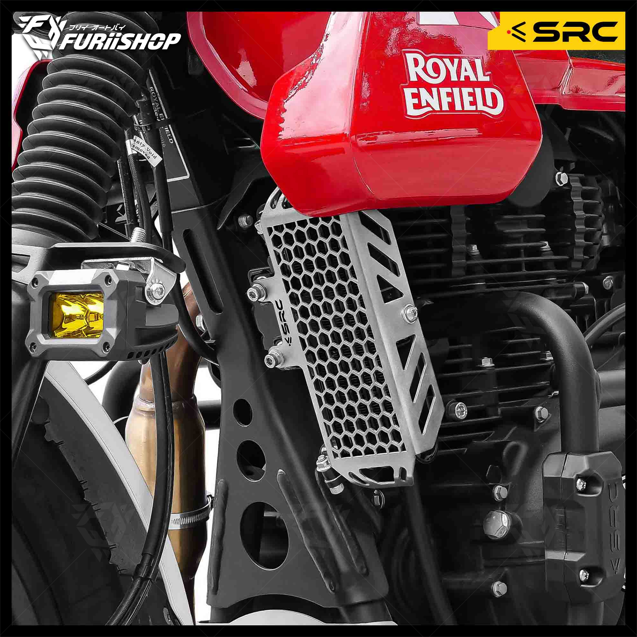 การ์ดหม้อน้ำ OILCOOLER GUARD FOR ROYAL ENFIELD SCRAM 411/LS410