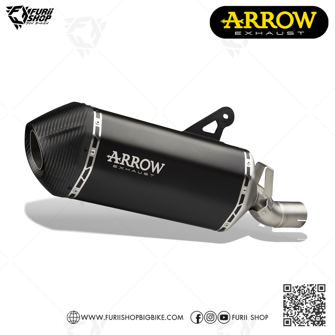 ท่อมอเตอร์ไซค์ Arrow Slip on Sanora Dark-Carbon : for Honda AfricaTwin 2020-2023 CRF1100L