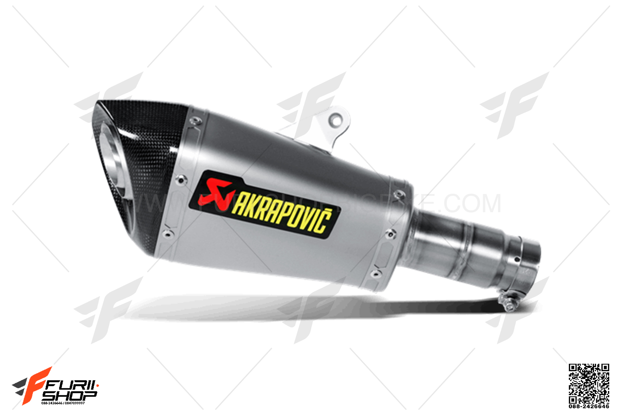 ท่อมอเตอร์ไซค์ AKRAPOVIC SHORTY FOR YAMAHA R6 2017 ท่อแต่ง ท่อสูตร ท่อบิ๊กไบค์ ท่อBigbike ท่อไอเสีย