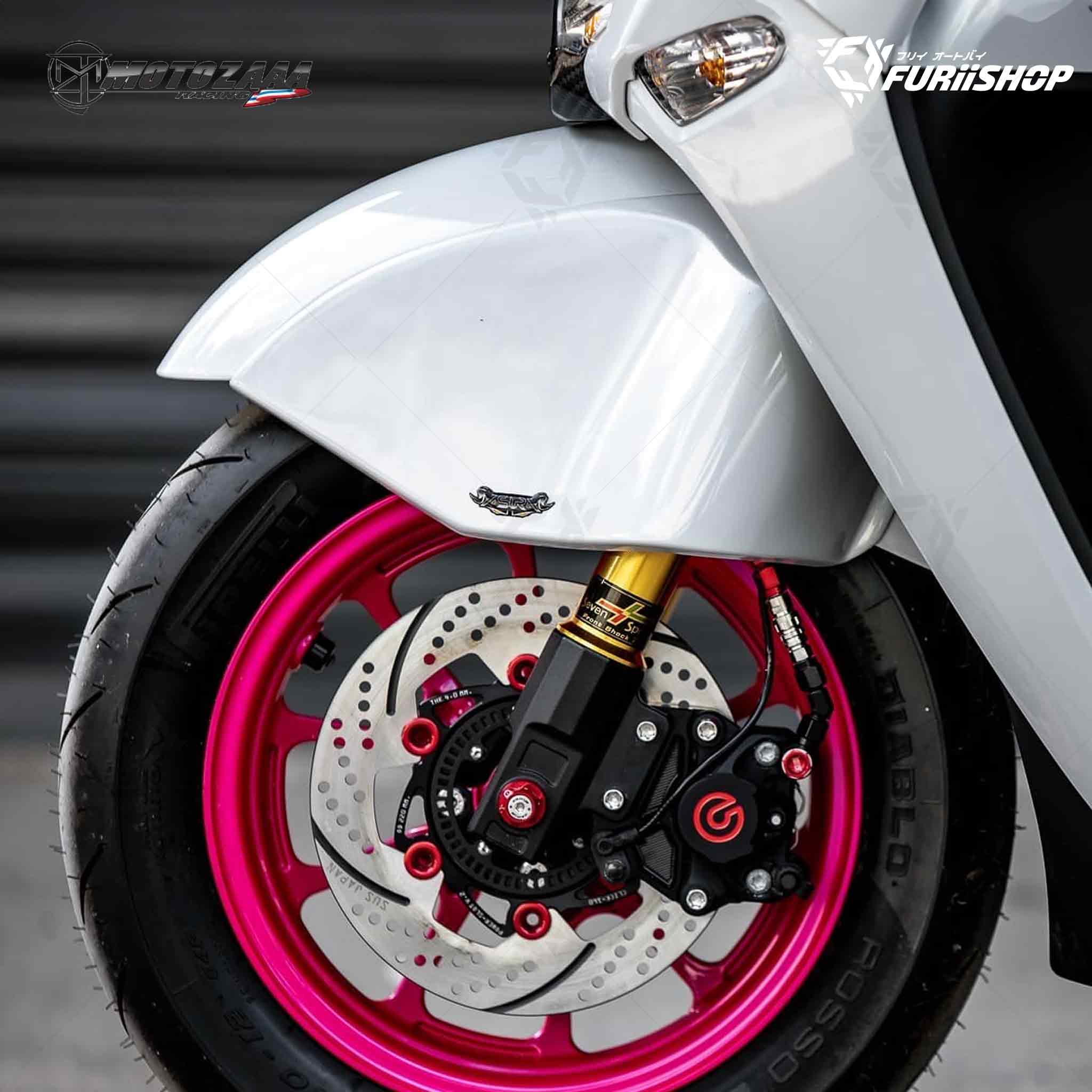 ปิดข้างซ้าย-ขวาบังโคลนหน้า Side front fender cover Motozaaa For Giorno+