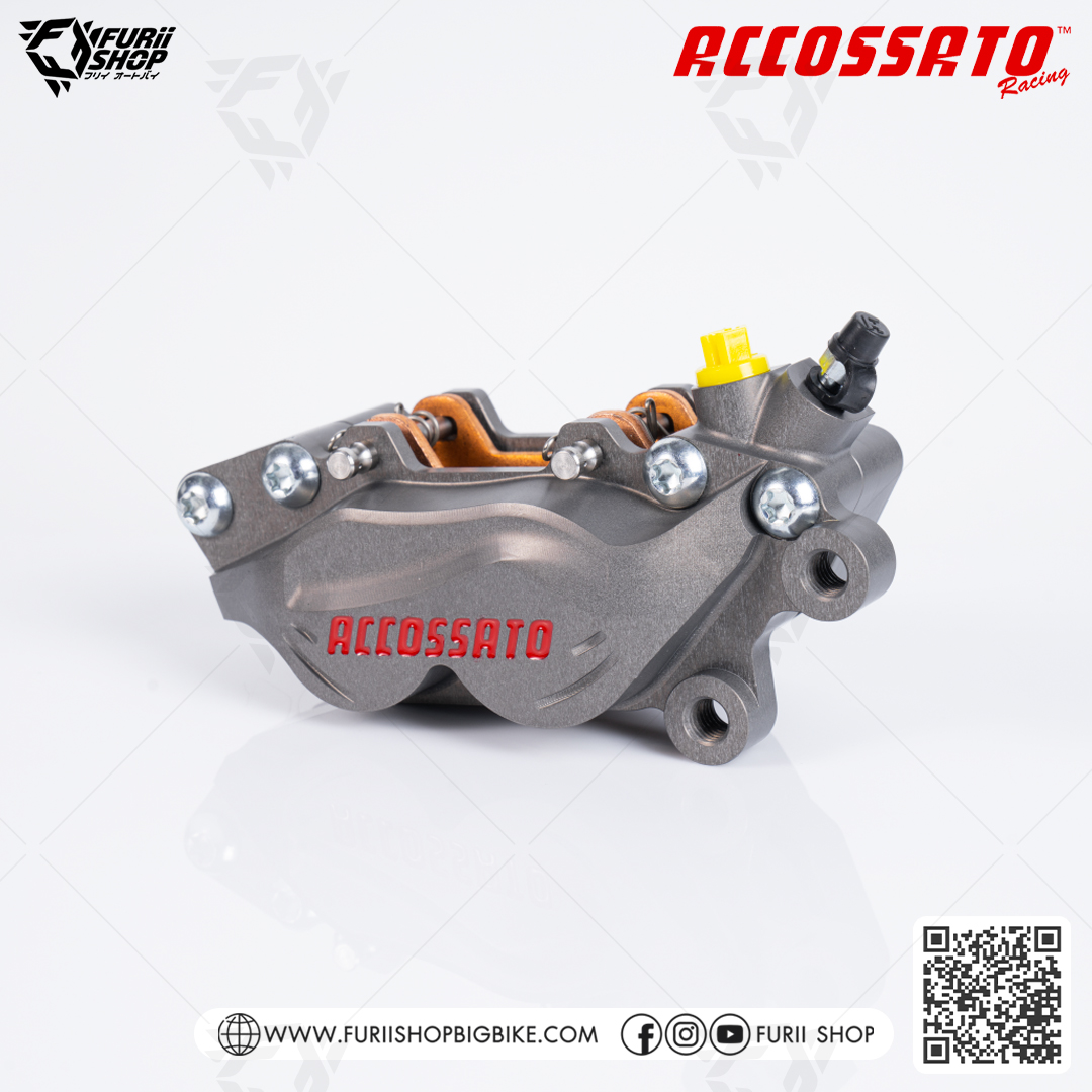 ปั้มล่าง Accossato Axial Brake 4P Caliper CNC