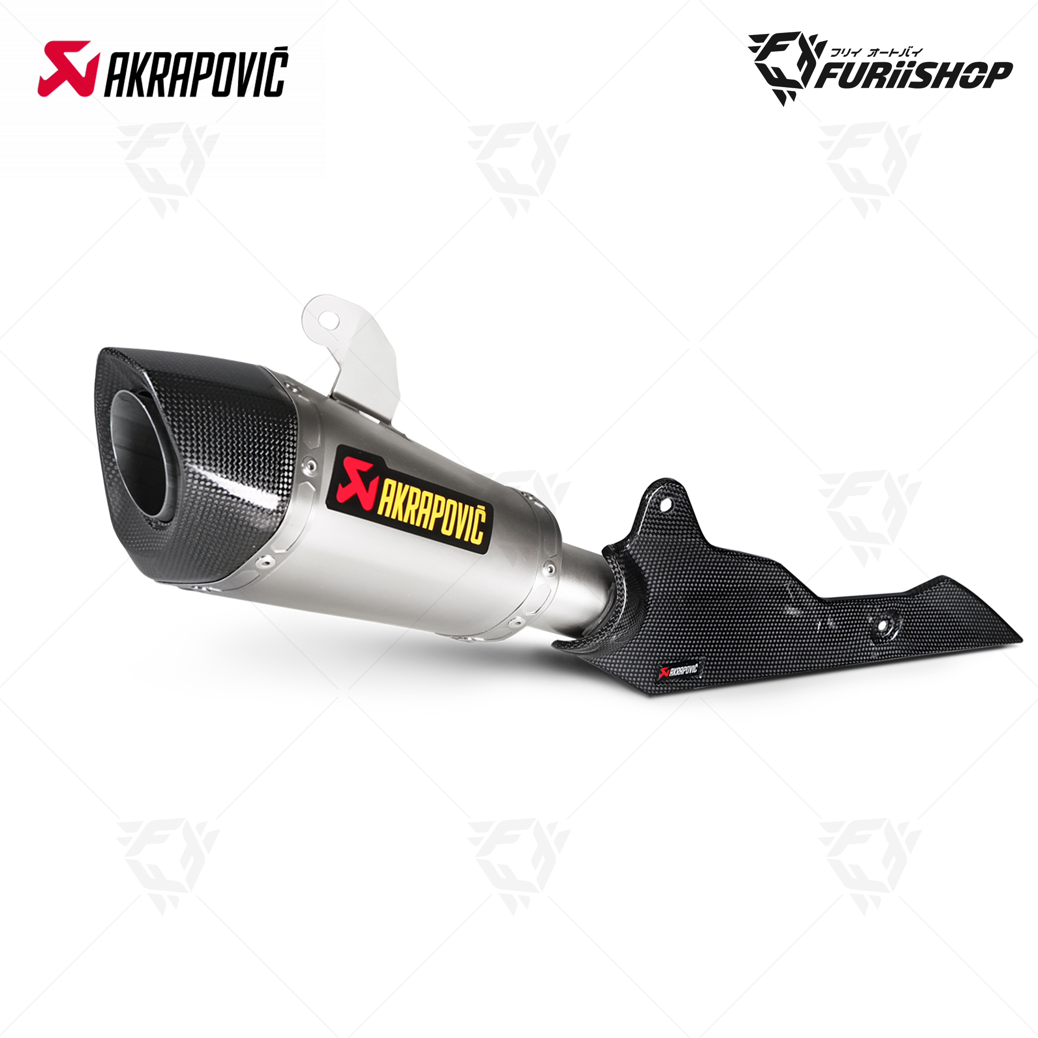 ท่อมอเตอร์ไซค์ Akrapovic - Slip on Shorty : for Suzuki Gsxs1000Gt 2022/Gsxs1000 21-22
