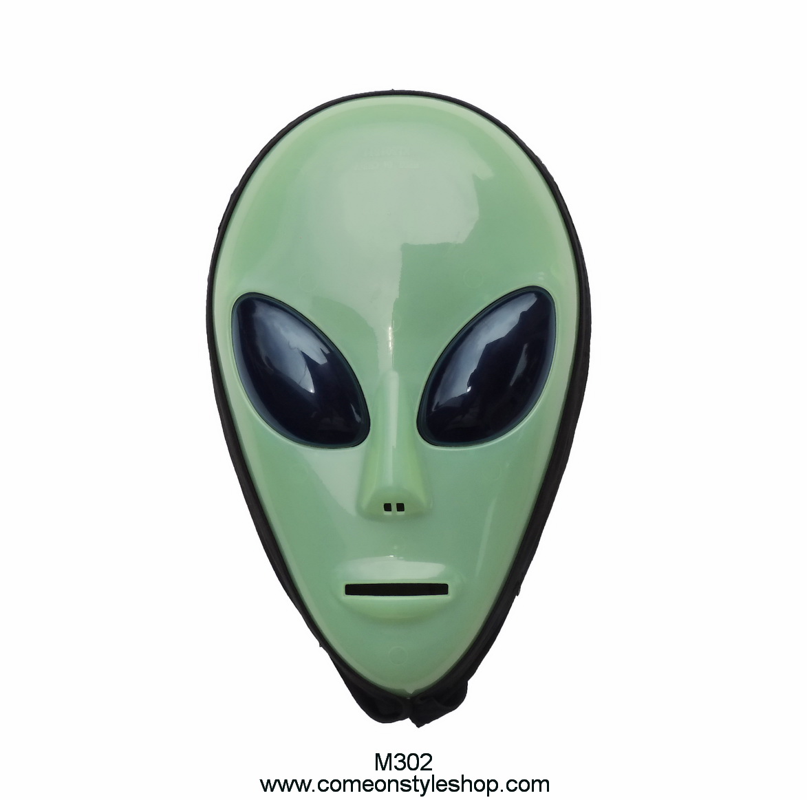 หน้ากากเอเลียน alien ยูเอฟโอ สีเขียวเรือนแสง หน้ากากปาร์ตี้ ออกงาน แฟนซี คอสเพลย์ หน้ากากคุณภาพ Green Alien UFO Space