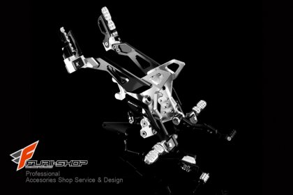 ชุดเกียร์โยง bikers for Honda MSX Rear set สีเงิน