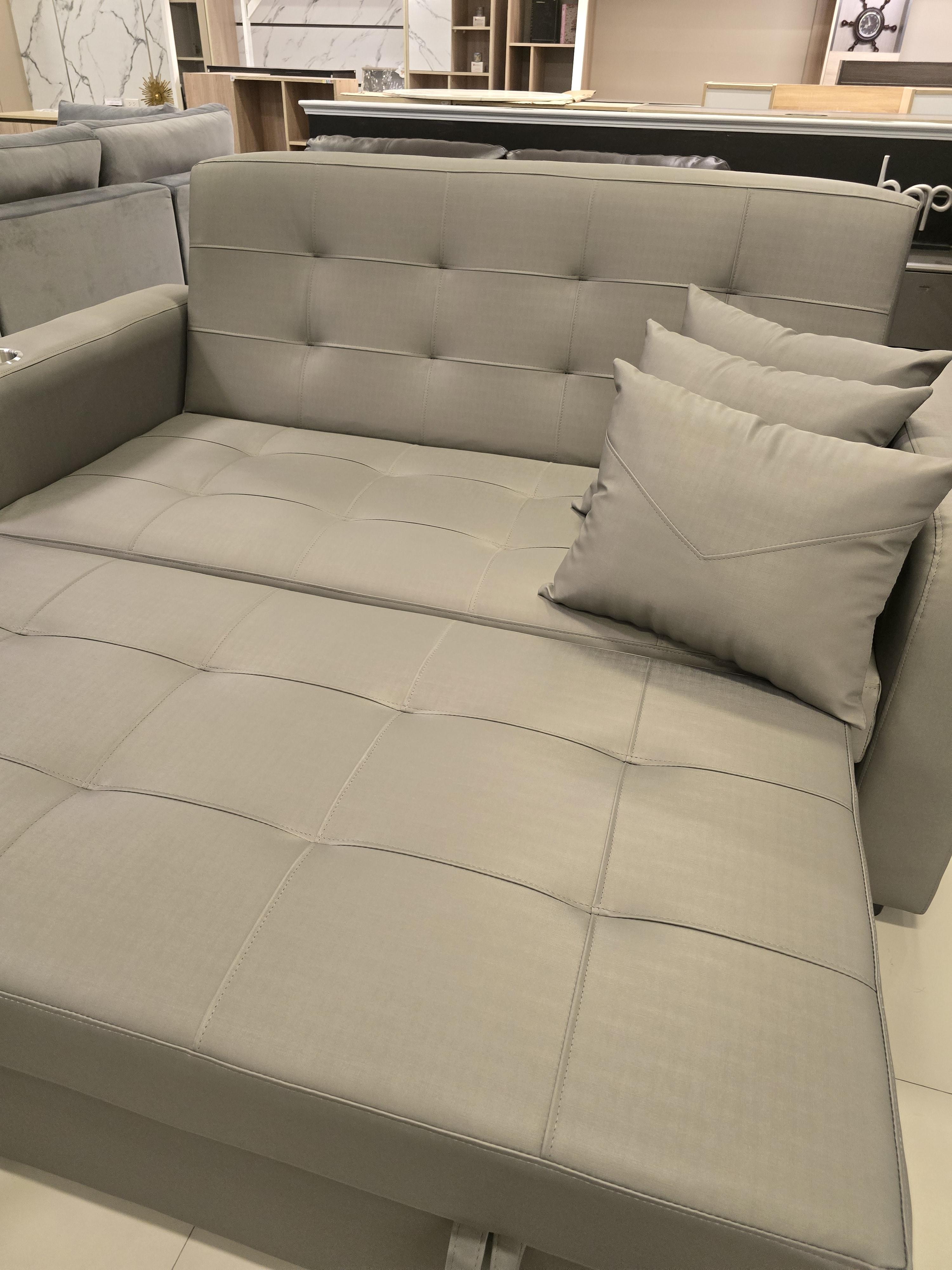 โซฟาเบด 1.8 ม. รุ่น Aurora สามารถปรับเอนนอน ดึงยืดเท้าได้