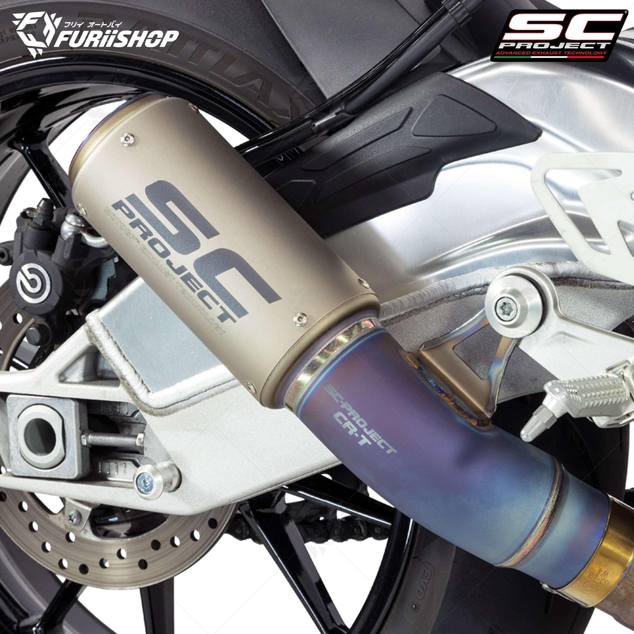 SC PROJECT CR-T TITANIUM For : S1000RR