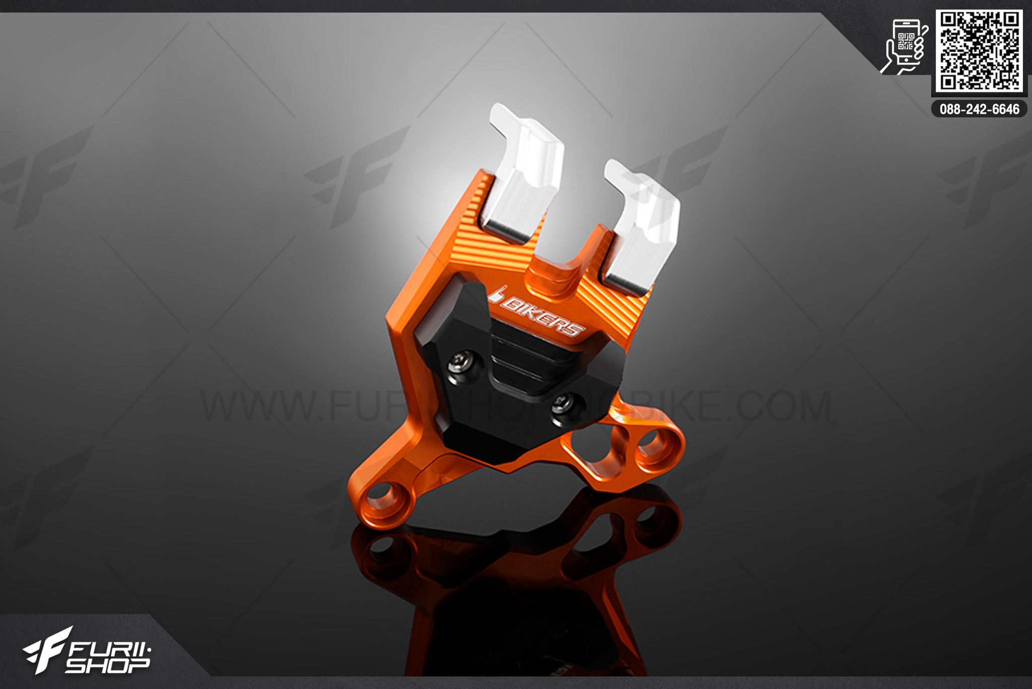 การ์ดคาร์ลิปเปอร์เบรกหลัง (Rear Caliper Brake Guard) Bikers Kawasaki NINJA 650 ABS (2012-2016)