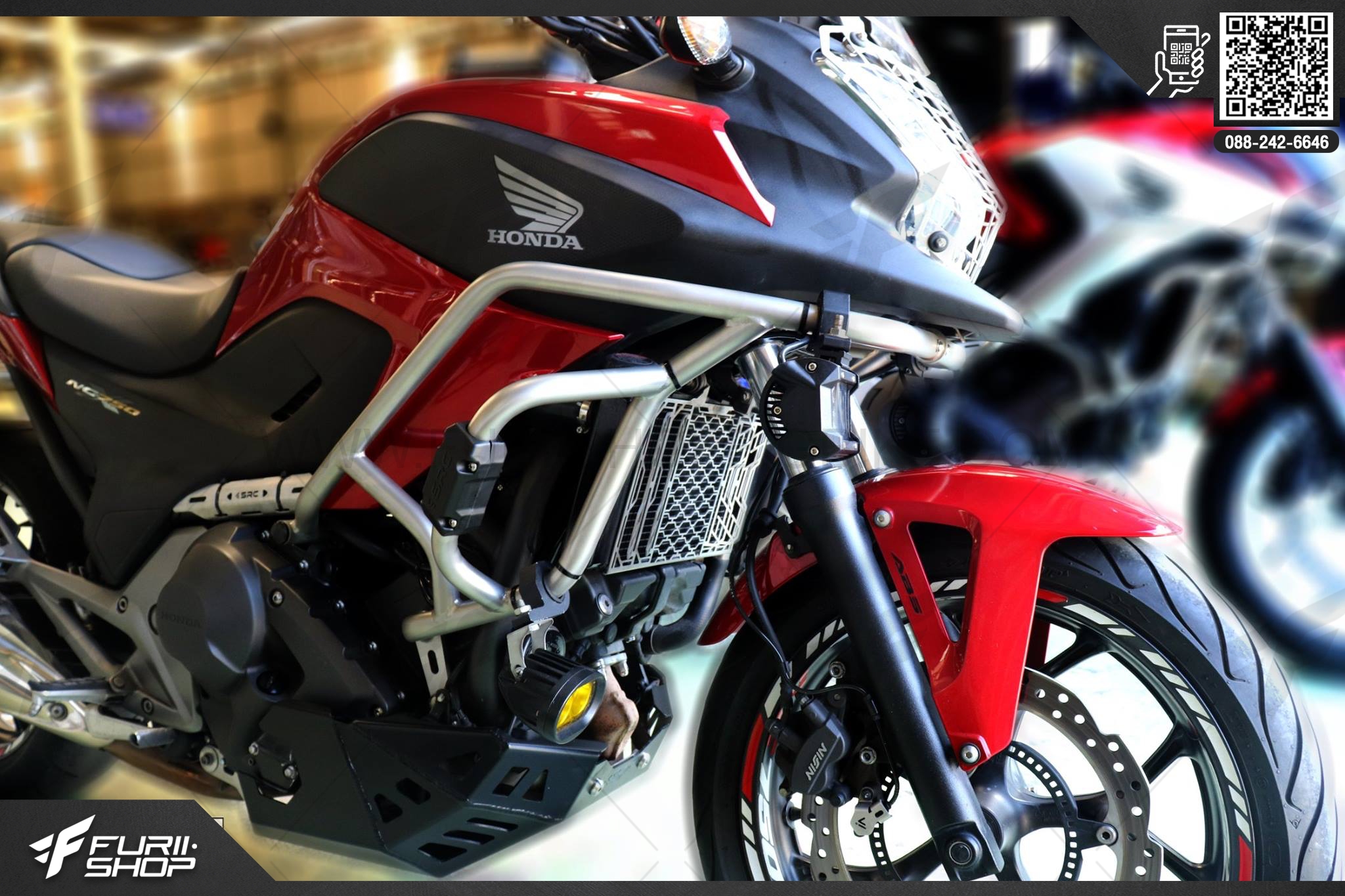 แคชบาร์ SRC (สีเงิน) FOR HONDA NC750X/DCT,MT