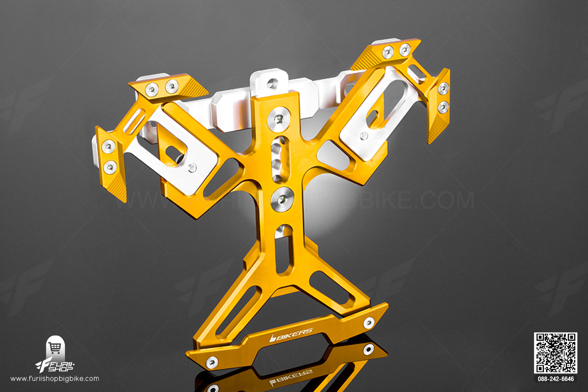 กรอบทะเบียน Rear License Support Bikers คาวาซากิ Kawasaki Ninja650, Z650, Versys650 2015-2020