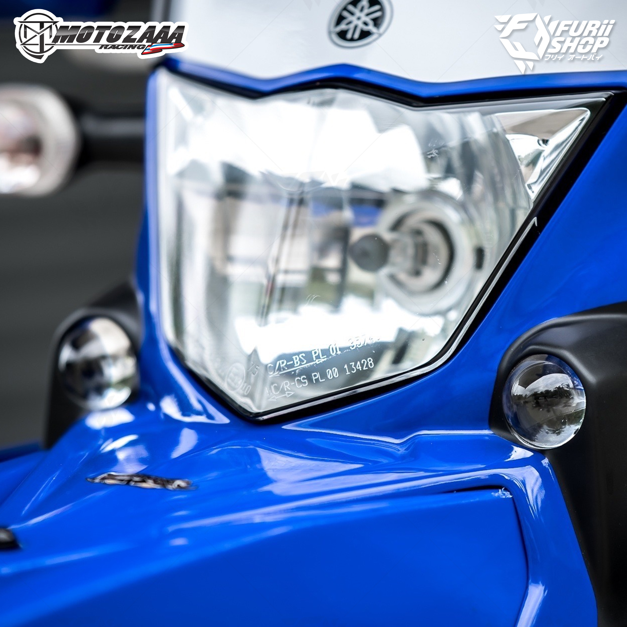 ชุดหน้ากากพร้อมไฟสปอร์ตไลท์ MOTOZAAA : For Yamaha WR155 By Furii Shop
