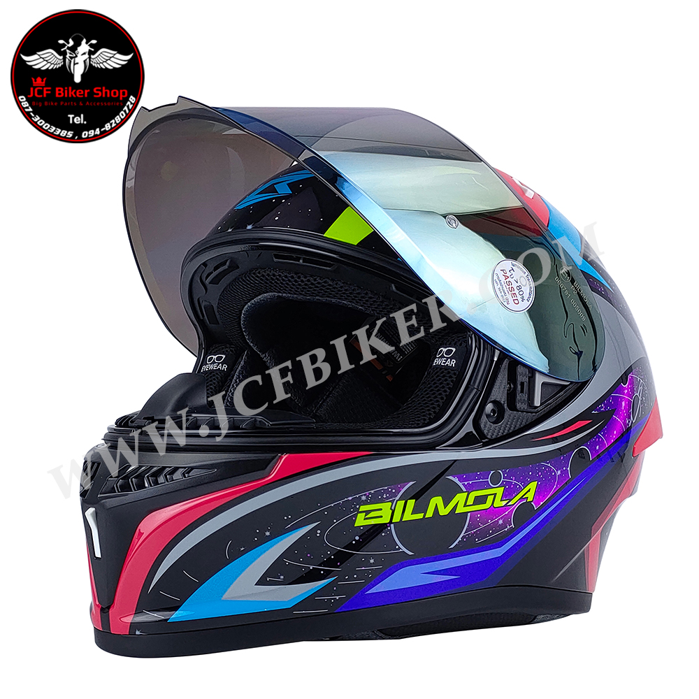 หมวกกันน็อคเต็มใบ หมวกกันน็อค Bilmola รุ่น Rapid RS ลาย Space Area