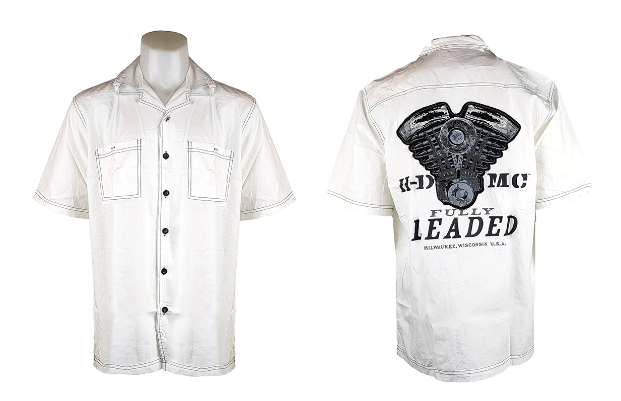 Shirt H-D แขนสั้นปักลาย 97169-12VM ไซส์ M,Xl