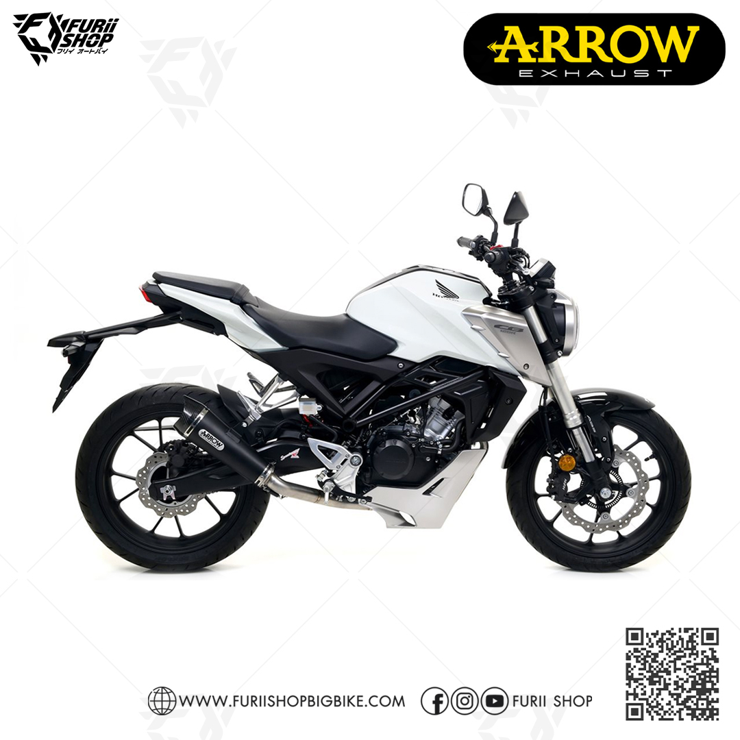 ท่อมอเตอร์ไซค์ Arrow X-Kone Black : for Honda CB150R 2018-2019