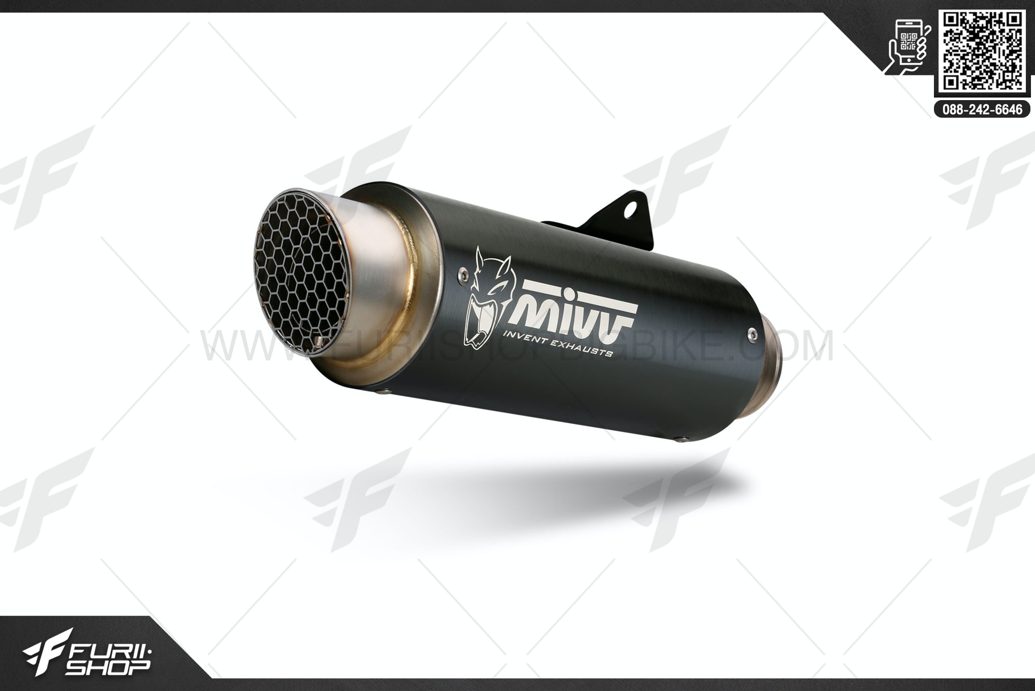 ท่อมอเตอร์ไซค์ MIVV FOR DUCATI SCRAMBLER 1100 2018+ 2 SLIP-ON GPPRO STEEL BLACK ท่อแต่ง ท่อสูตร ท่อบิ๊กไบค์ ท่อBigbike ท่อไอเสีย
