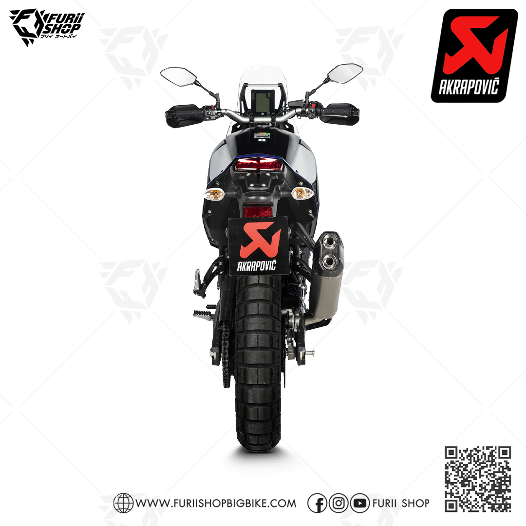 ท่อแต่ง Akrapovic Slip on Titanium New shape : for Yamaha Tenere 700 2019-2023