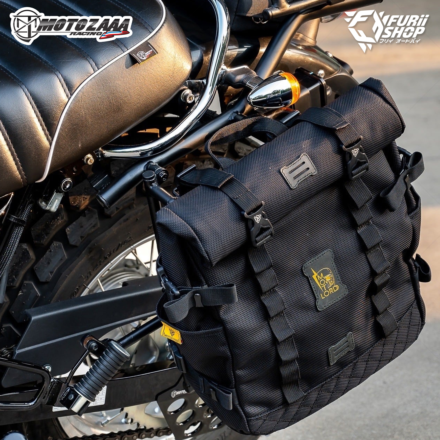แร็คกระเป๋า ตัวใหญ่ MotoLordd MOTOZAAA : For Suzuki VanVan200 By Furii Shop