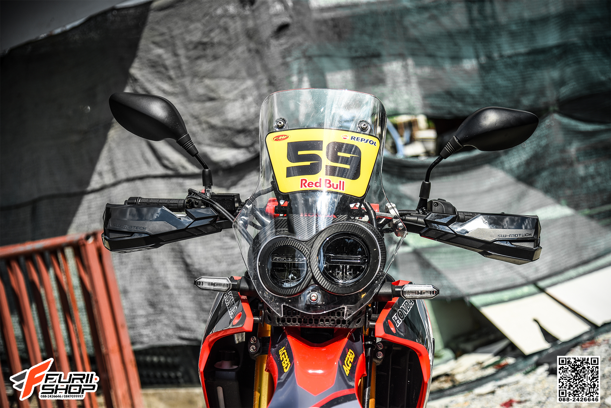 ชุดการ์ดแฮนด์ SW-MOTECH FOR HONDA CRF250