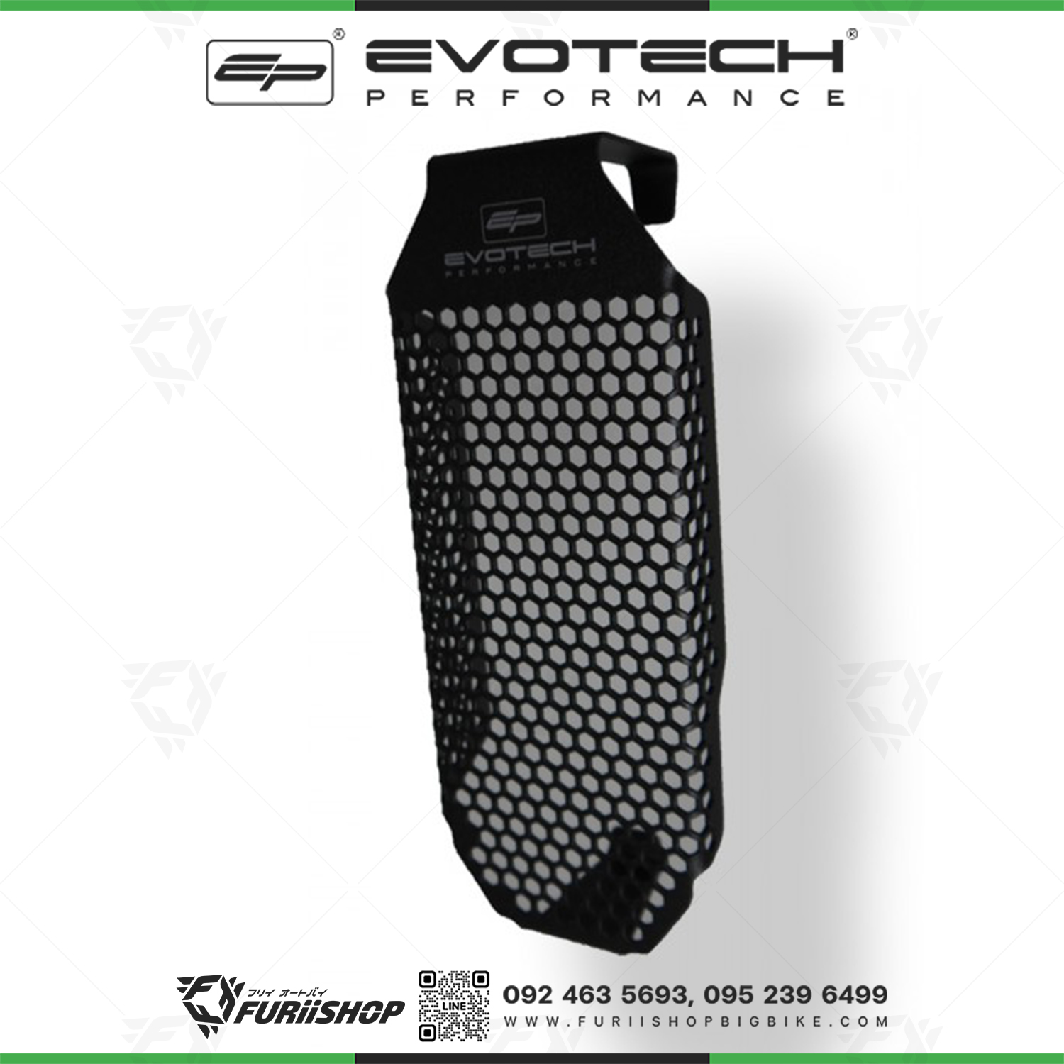 การ์ดหม้อน้ำ Evotech Ducati SCRAMBLE 400/800 (OIL COOLER GUARD)