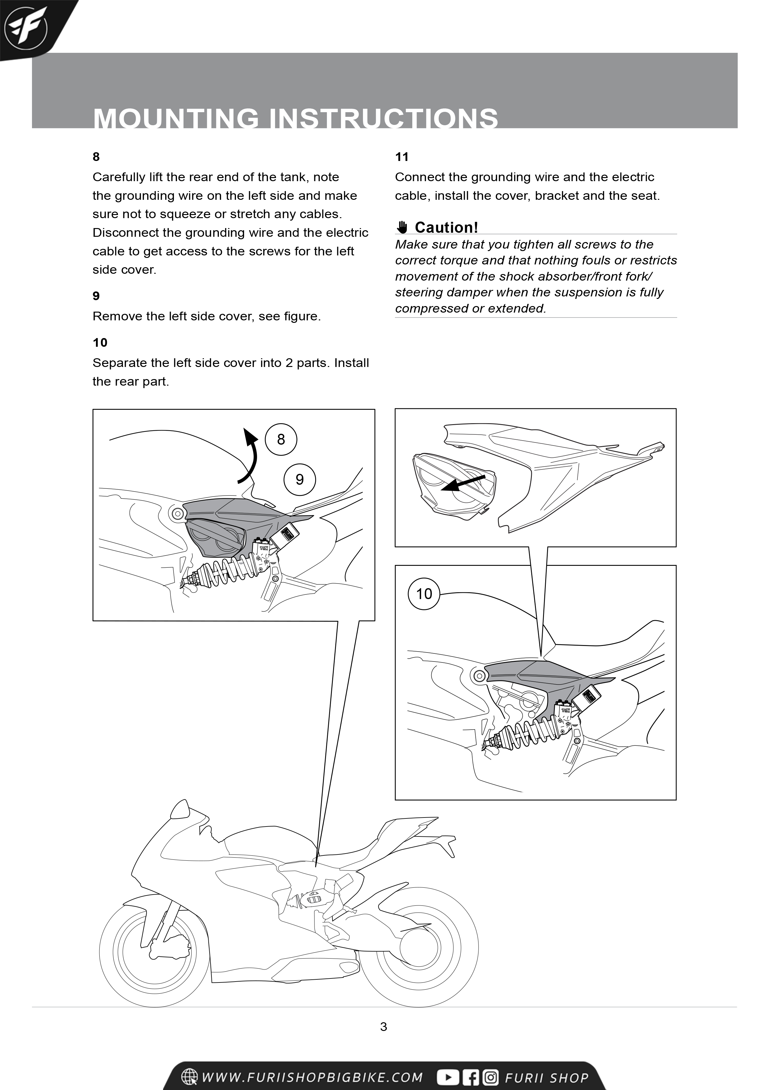 โช๊คหลัง OHLINS Sweden DU469 For Ducati Panigale 899, 959