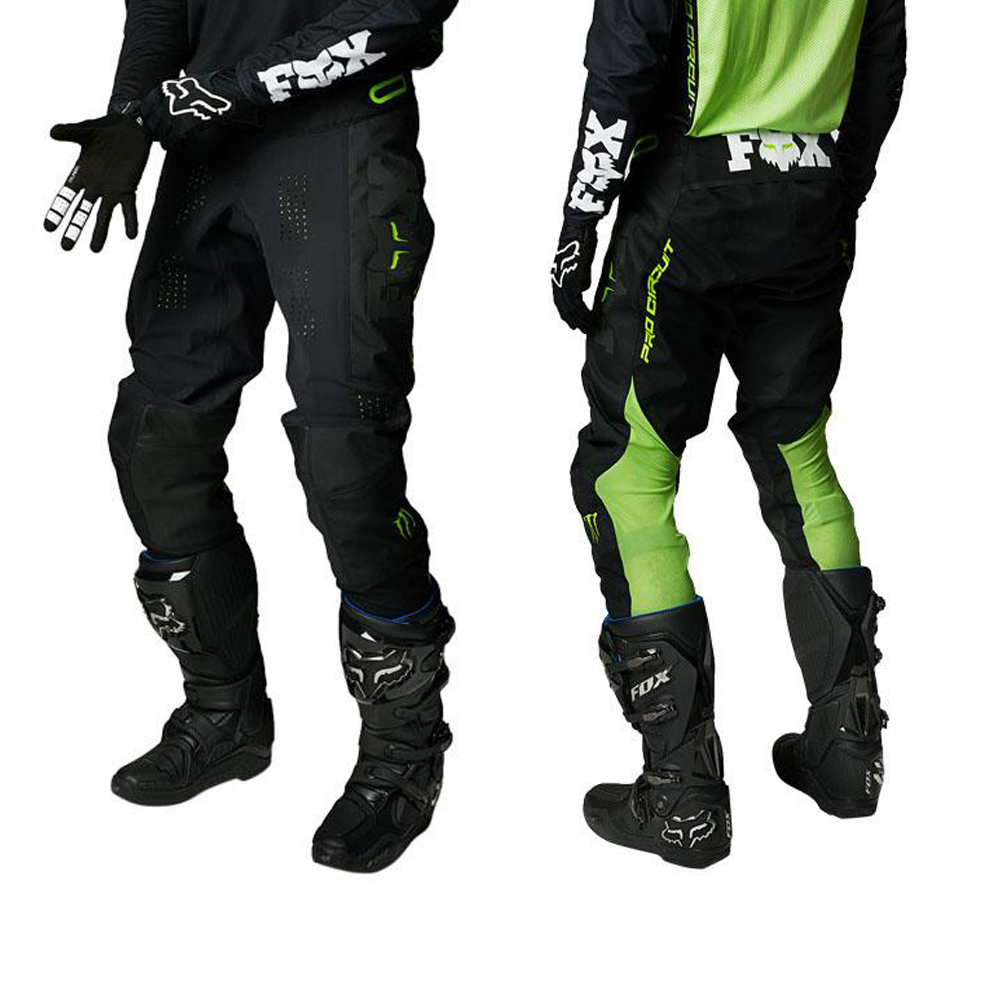 กางเกงขับรถวิบาก กางเกงจักรยานยนต์วิบาก กางเกงวิบาก Motocross สีดำเขียว
