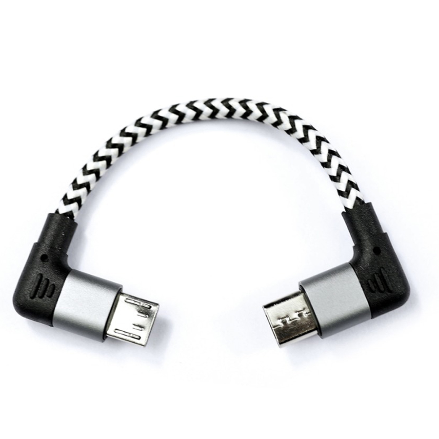 ขาย DD MM03 สายถัก Micro USB to Micro USB หุ้มฉนวน fibrous net สายยาว 7 CM