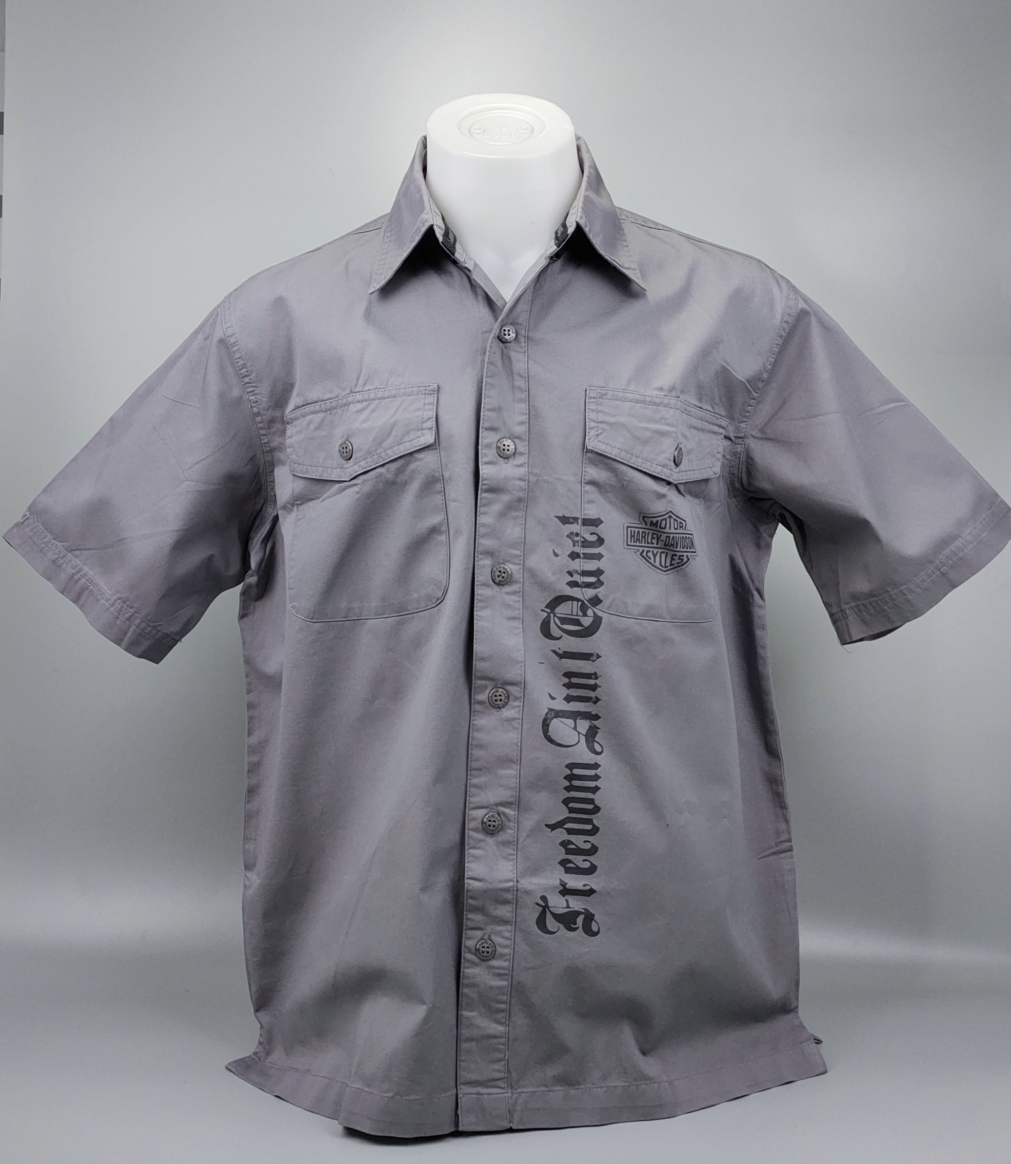เสื้อ Shirt H-D พิมพ์ลาย โลโก้ อินทรีย์ดำ ไซส์ M,L,XL