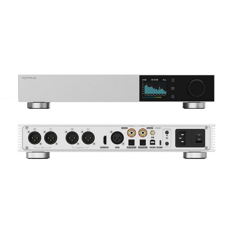 Topping D900 DAC ตั้งโต๊ะระดับเรือธงพิเศษ สุดยอดเทคโนโลยี 1-bit PSRM เสียงที่ใสสะอาด สมจริง ประกันศูนย์ไทย