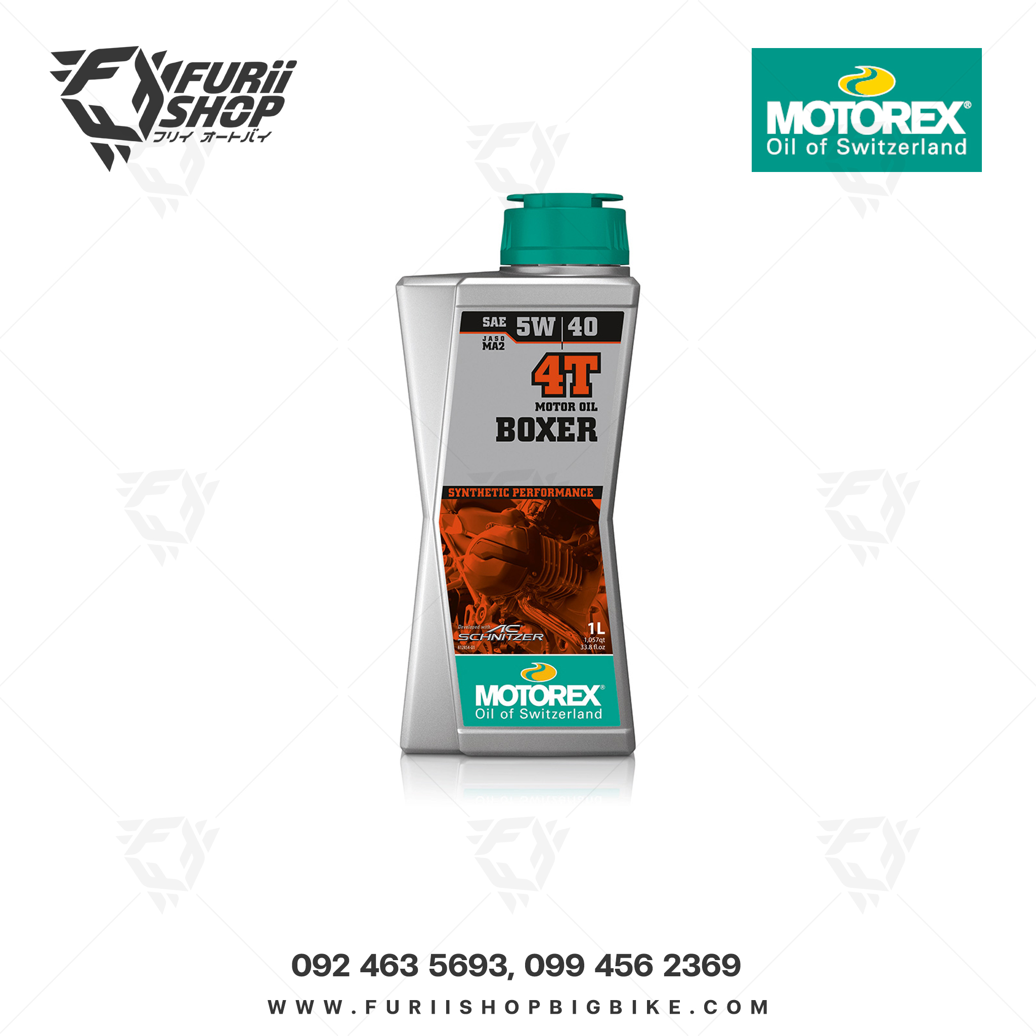 น้ำมันเครื่องมอเตอร์ไซค์ MOTOREX BOXER 4T 5W/40
