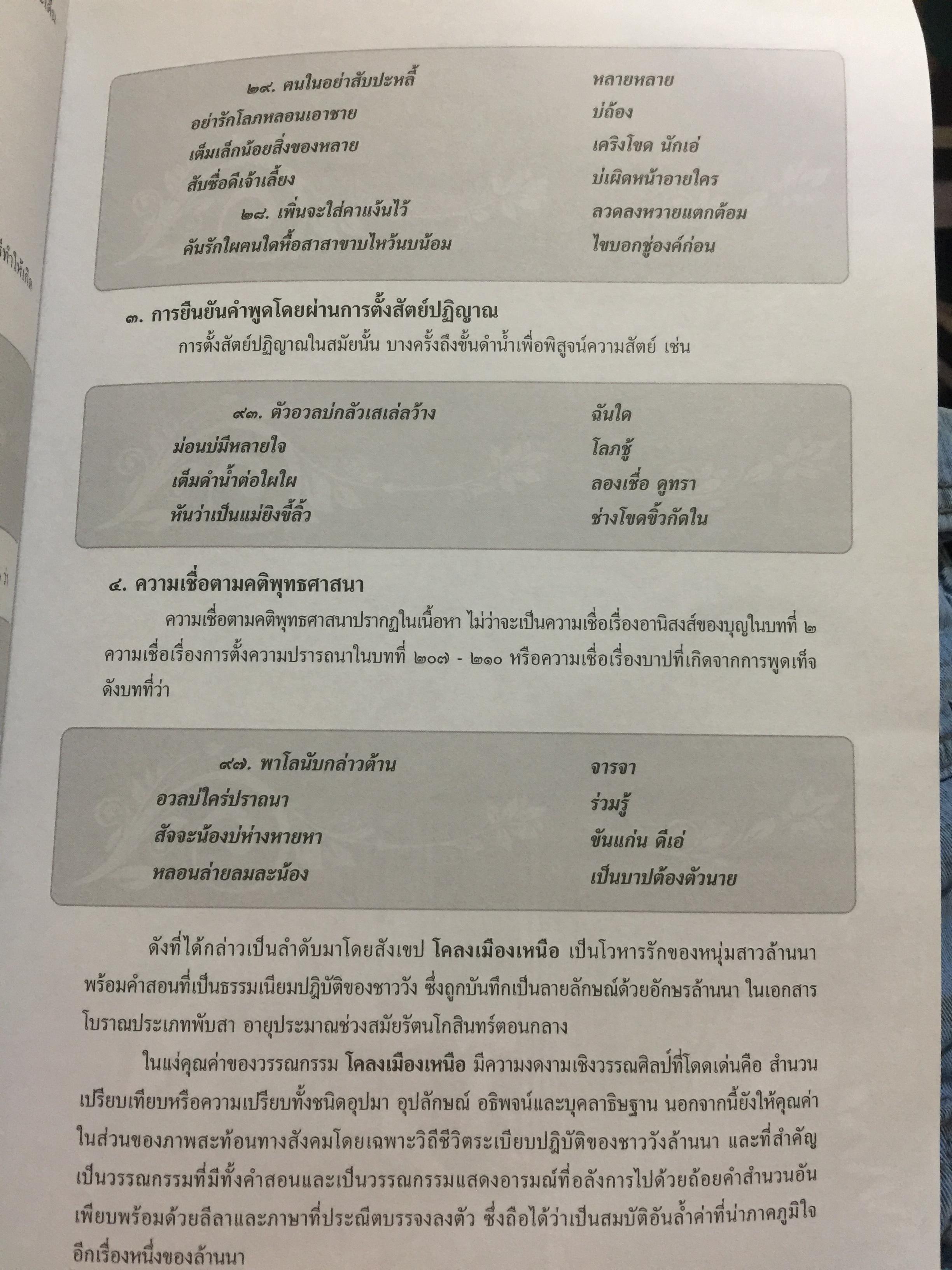 โคลงเมืองเหนือ. หนังสือชุดล้านนาคดี โดย สนั่น ธรรมธิ. 0 กก.