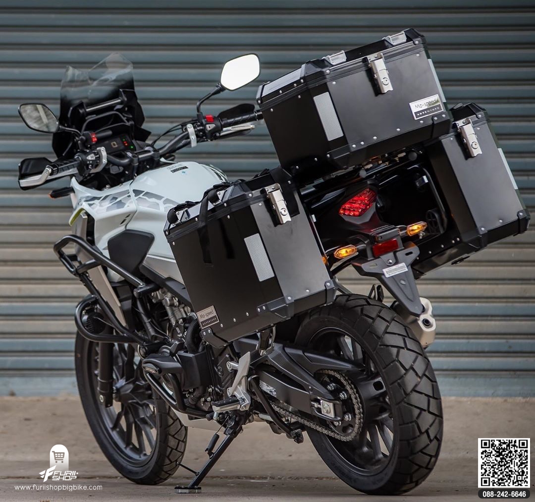 ชุดแร็คท้าย+แพลทอลูมิเนียม MOTOZAAA FOR HONDA CB500X