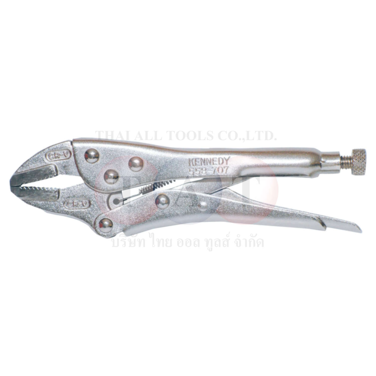 คีมล็อค 180mm/7" Straight Jaw Locking Grip Wrench KENNEDY