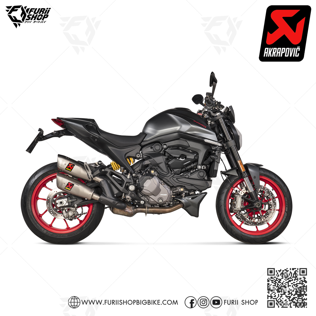 ท่อแต่ง Akrapovic Slip on GP Twin ปลายดาบ FOR Ducati Monster 937 2022-2023