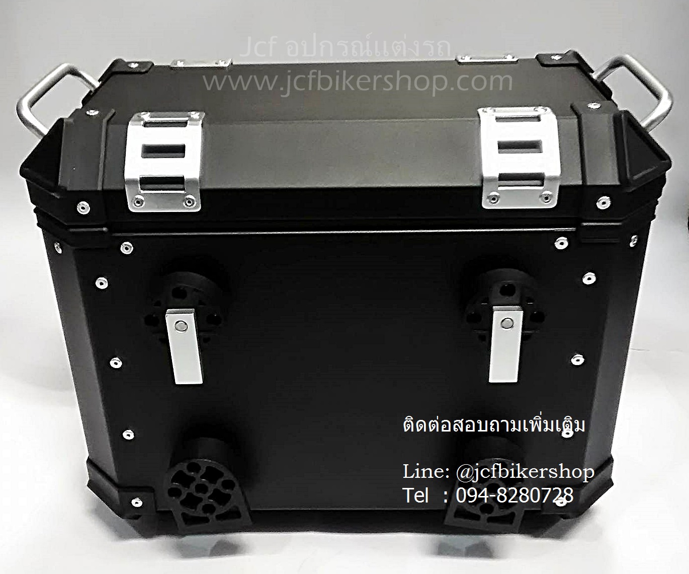 กล่องข้าง ปี๊บข้าง กล่องติดข้างรถมอเตอร์ไซค์ อลูมิเนียมขนาด32ลิตร GYARADOS (ราคาไม่รวมแร็คเฉพาะปี๊บอลูมิเนียมข้าง1คู่)