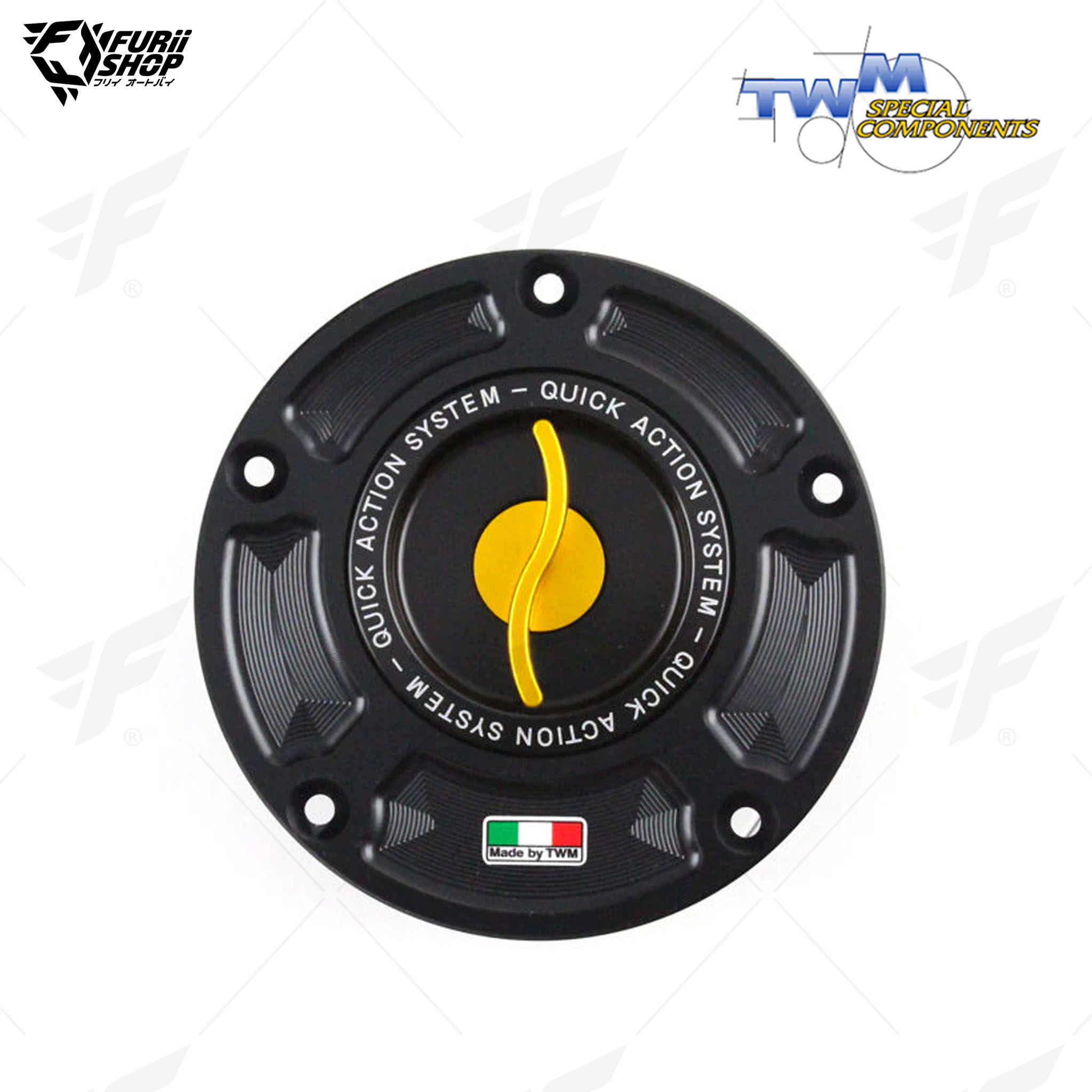 ฝาถังน้ำมัน Aluminium Fuel Cap TWM TTPR.01 : for Triumph DAYTONA 675/SPEED TRIPLE/STREET TRIPLE/TIGER – All Models