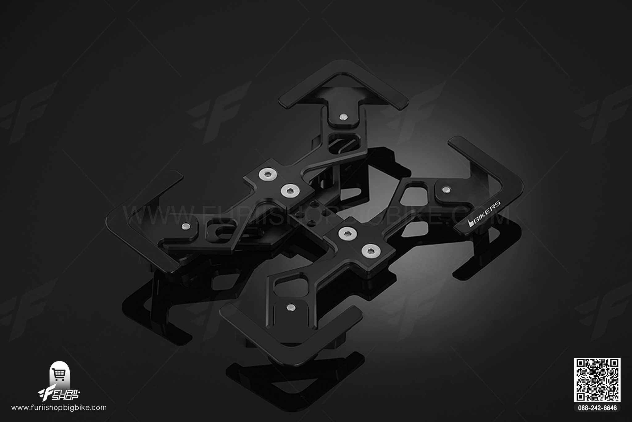 กรอบทะเบียน Premium Rear License Support Bikers Ninja650, Z650, Versys650 2015-2020