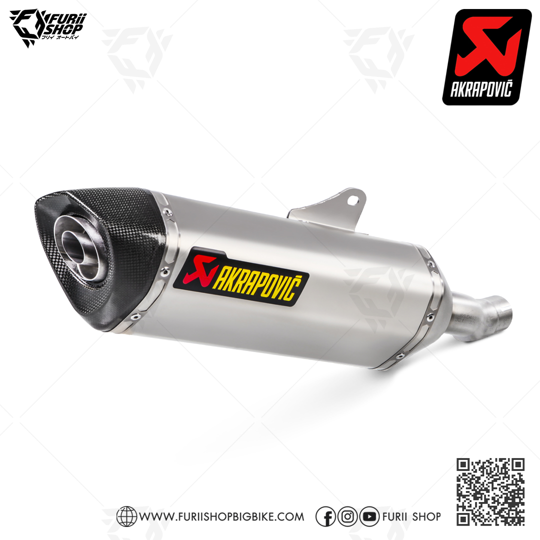 ท่อแต่ง Akrapovic Slip on Titanium new shape ทรงใหม่ : for Honda CBR 500 X,F,R 2016-2018 All New !!