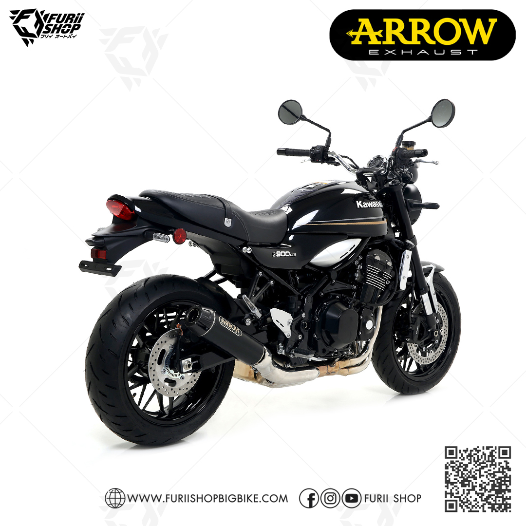 ท่อมอเตอร์ไซค์ ARROW DARK-CARBON SLIP-ON FOR KAWASAKI Z900RS ท่อแต่ง ท่อสูตร ท่อบิ๊กไบค์ ท่อBigbike ท่อไอเสีย