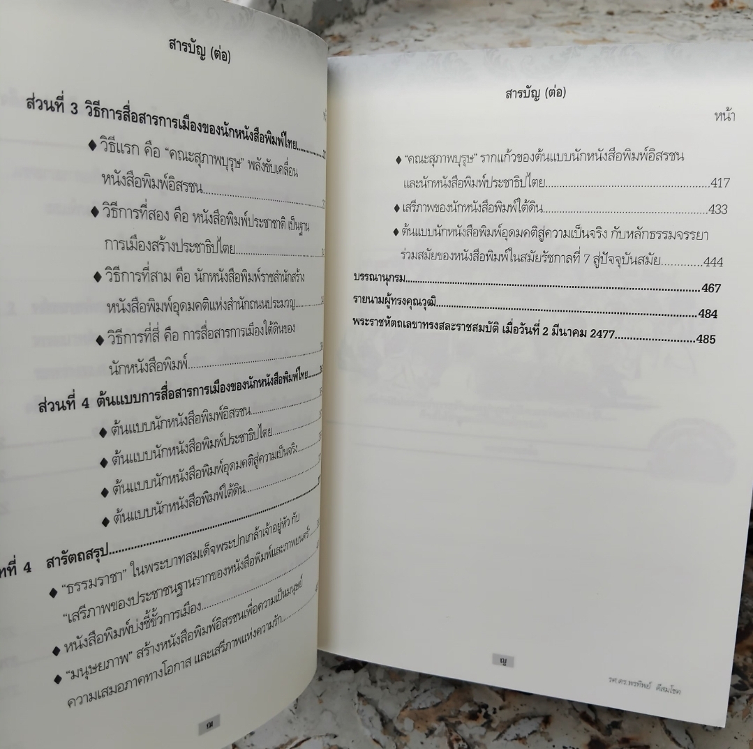 แนวความคิดและวิธีการสื่อสารทางการเมือง ในรัชกาลที่ 6 ระหว่างปี พ.ศ. 2468 ถึง พ.ศ. 2477 โดย รศ. ดร. พรทิพย์ ดีสมโชค