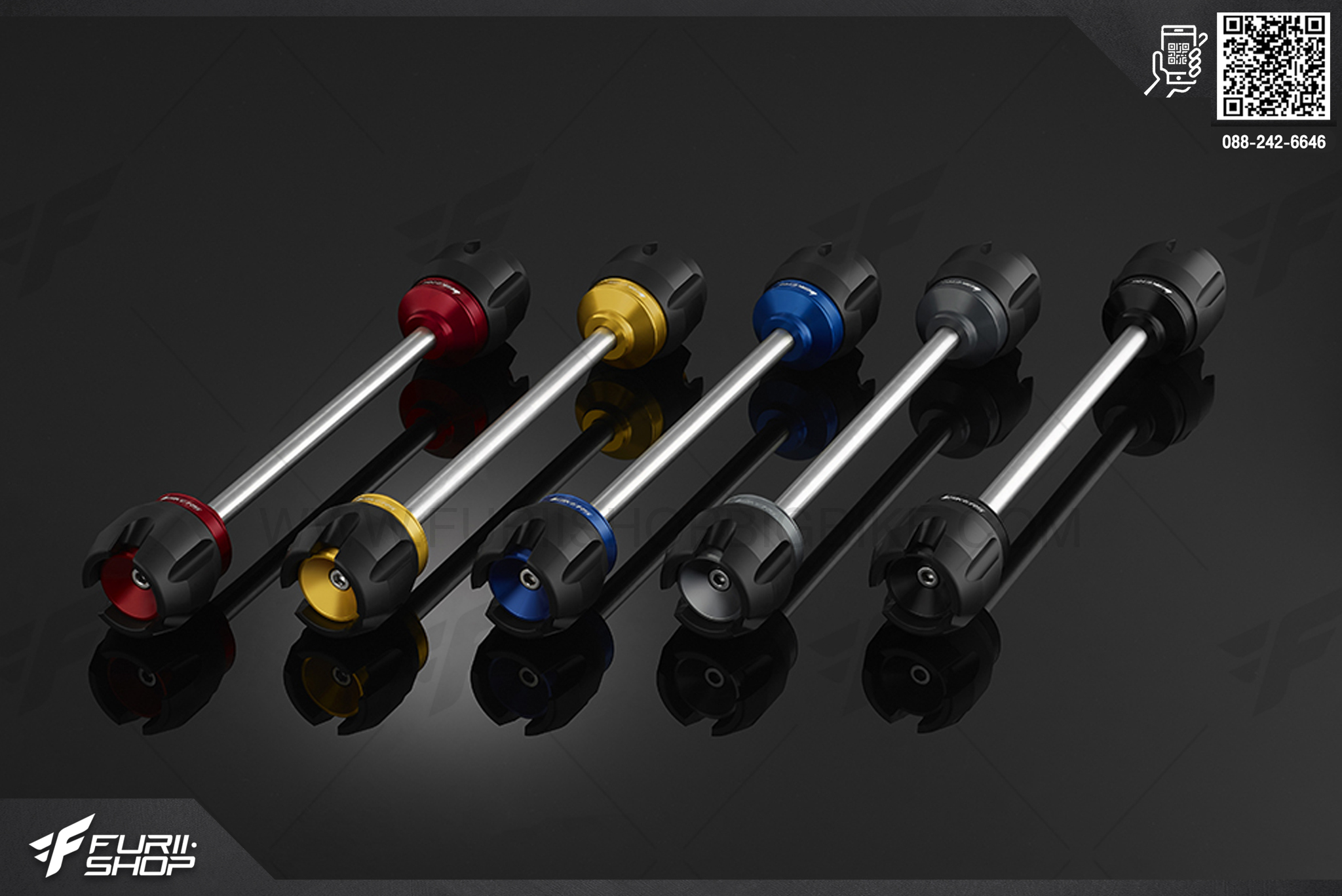 ชุดกันล้มล้อหน้า (Front Wheel Axle Protection) Bikers สำหรับ ฮอนด้า Honda PCX 150 (2018-2020)