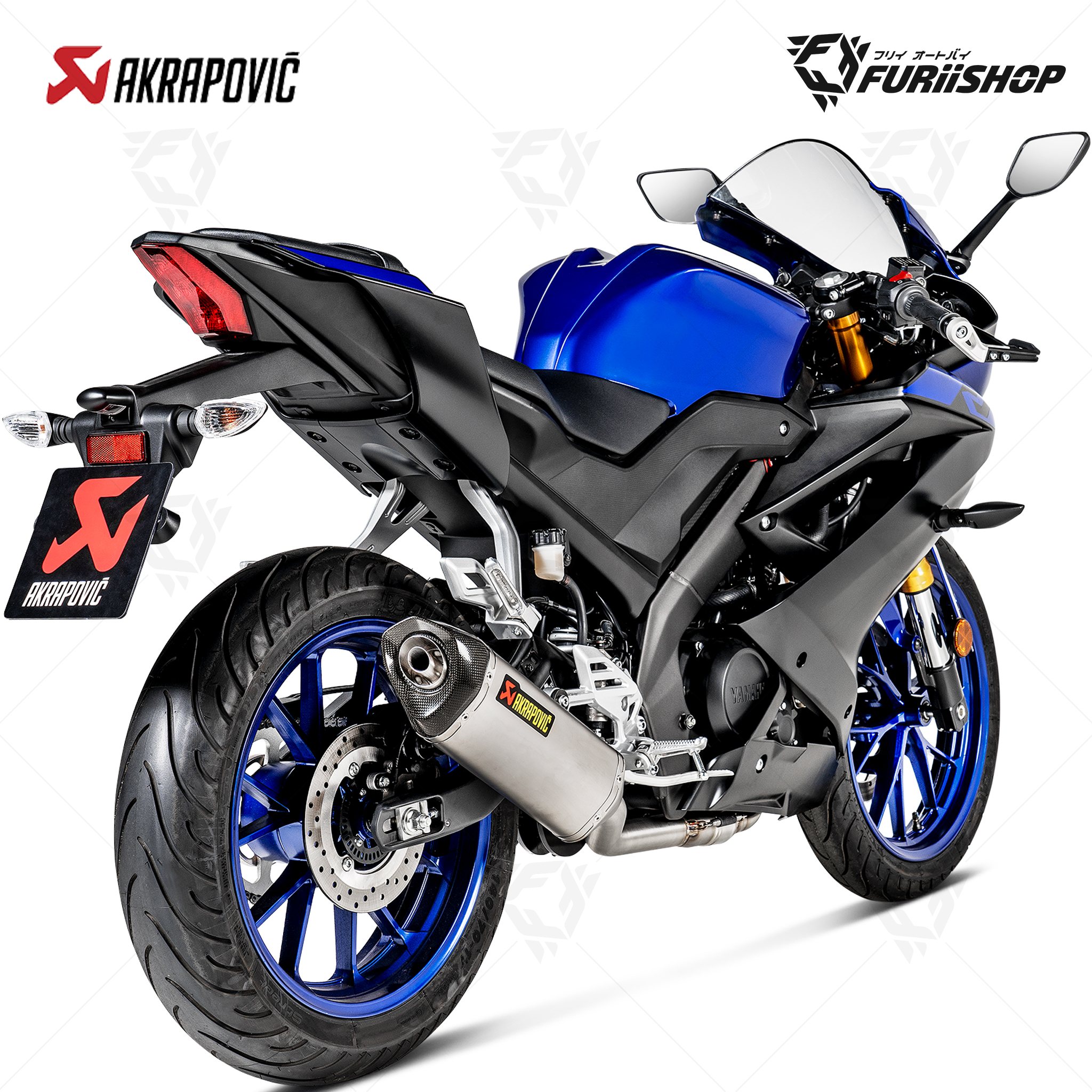 ท่อไอเสีย Slip-On Akrapovic - Titanium YAMAHA YZF-R15 2018-2020