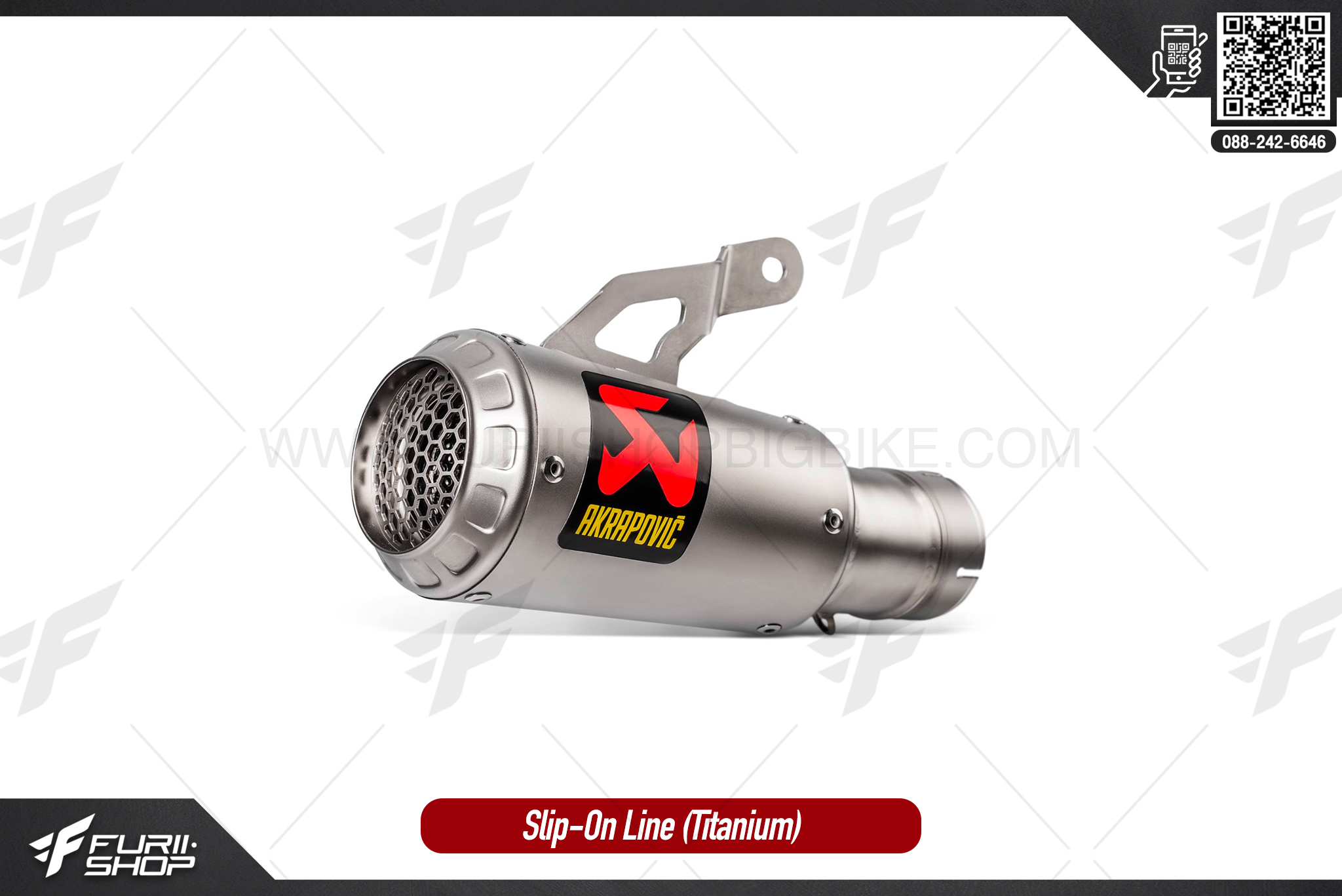ท่อมอเตอร์ไซค์ Akrapovic Slip-On Line (Titanium) BMW S1000RR 2020 ท่อแต่ง ท่อสูตร ท่อบิ๊กไบค์ ท่อBigbike ท่อไอเสีย