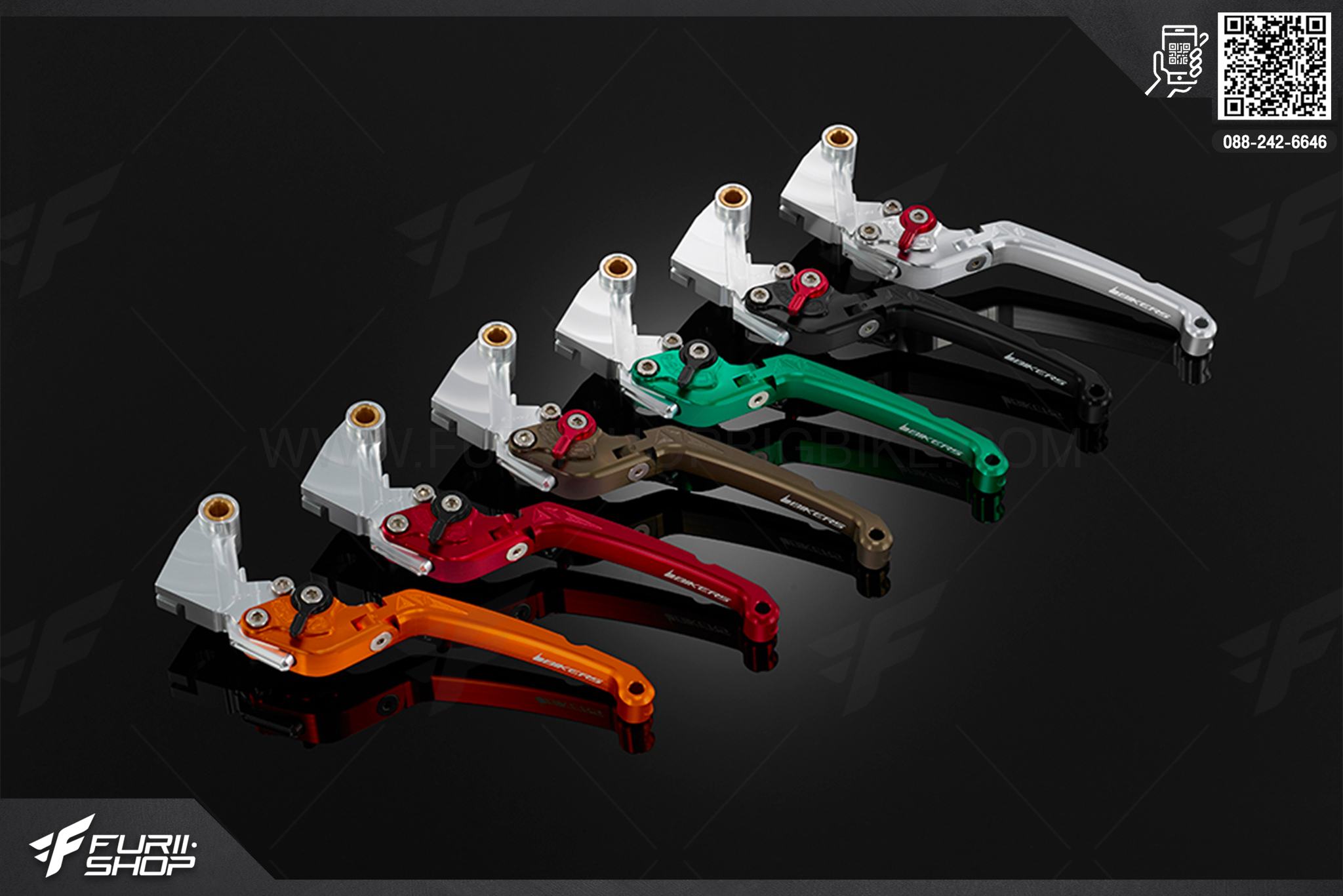ก้านคลัทช์ ก้านครัช Folding Adjustable Clutch Lever (Flat Surface) Bikers Kawasaki Ninja300 ABS