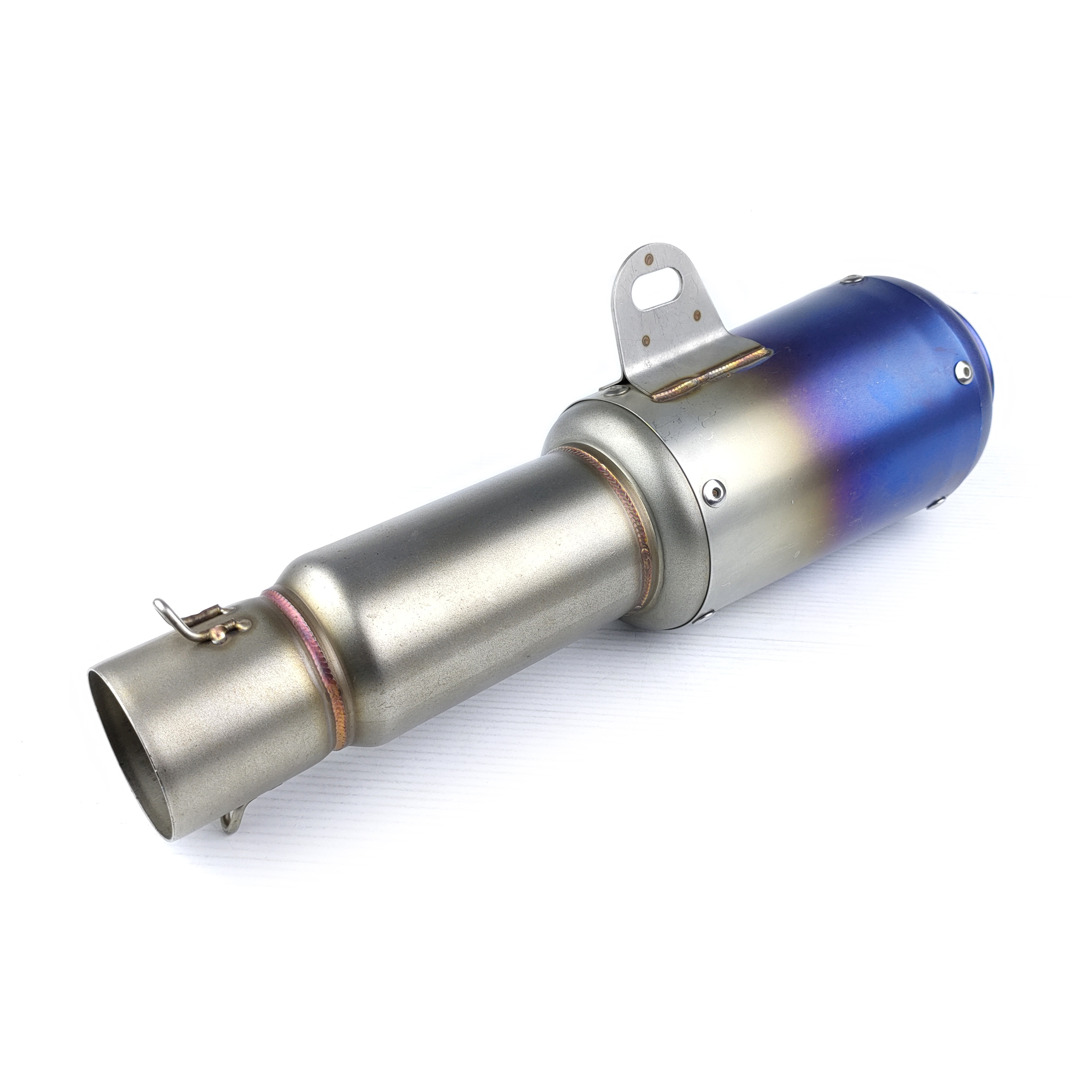 ปลายท่อสูตร ปลายท่อแต่ง Akrapovic สวมคอ 2 นิ้ว ยาว 14 นิ้ว สีเทไท